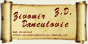 Živomir Dančulović vizit kartica